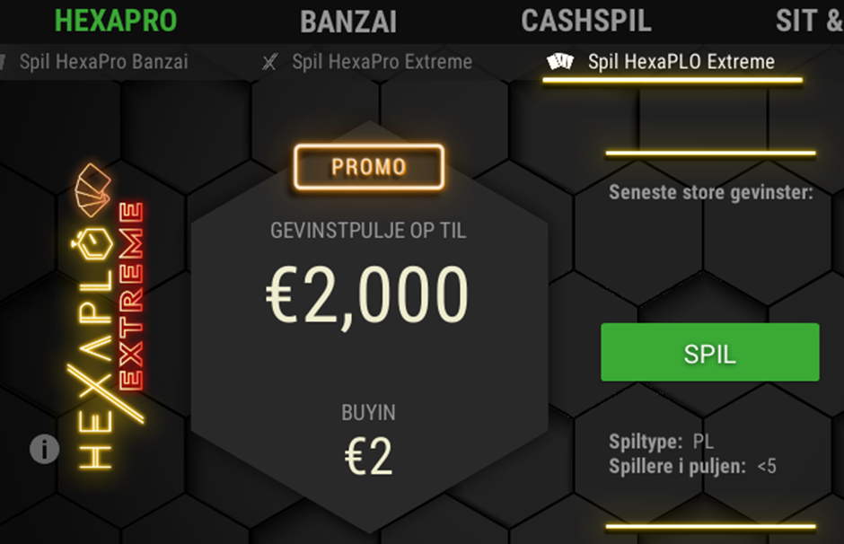 HexaPLO Extreme lobby example