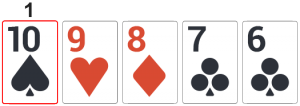 Example of Straight hand