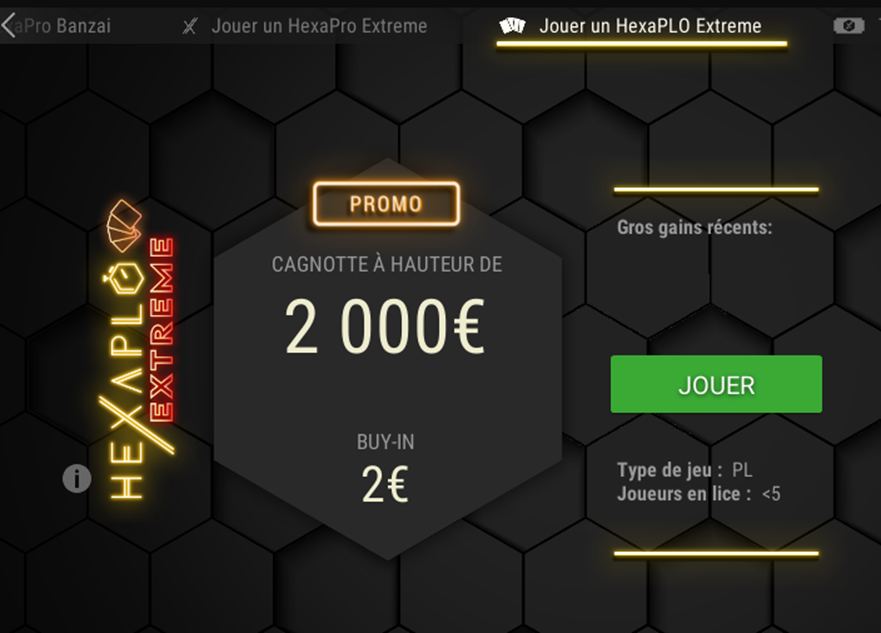 HexaPLO Extreme lobby example